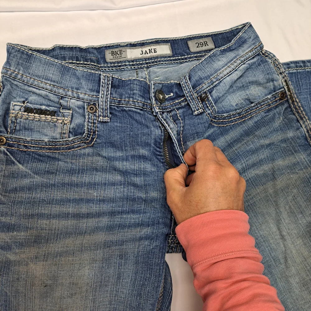 BKE Jake Men's Straight Blue Jeans Size W29 L32 - Picture 4 of 6